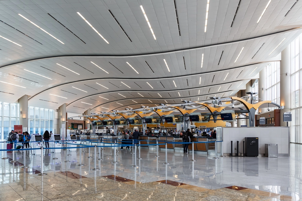 Concourse A and B at Atlanta Airport